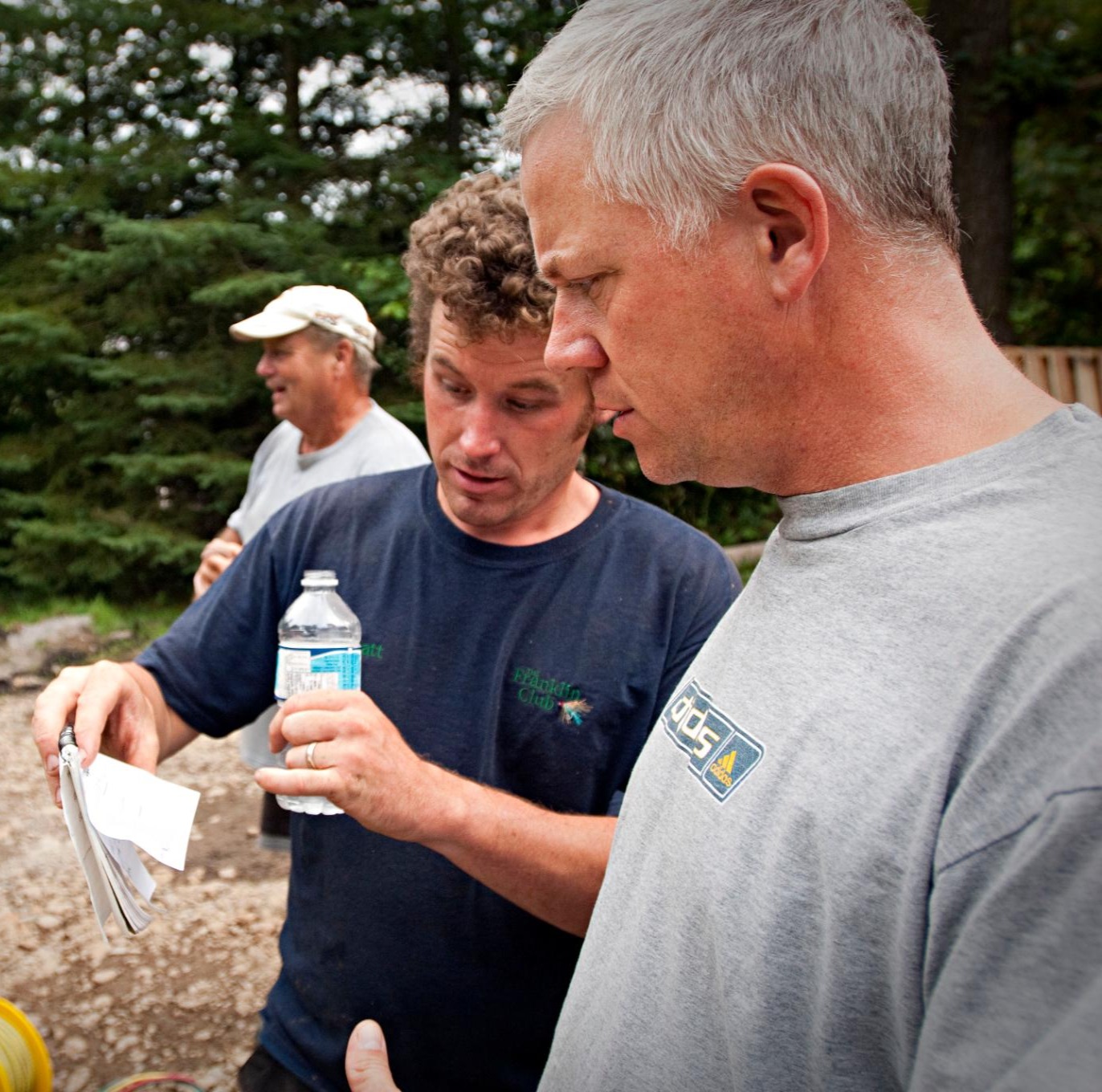 Bruce Hietkamp Working at the Site His Team 